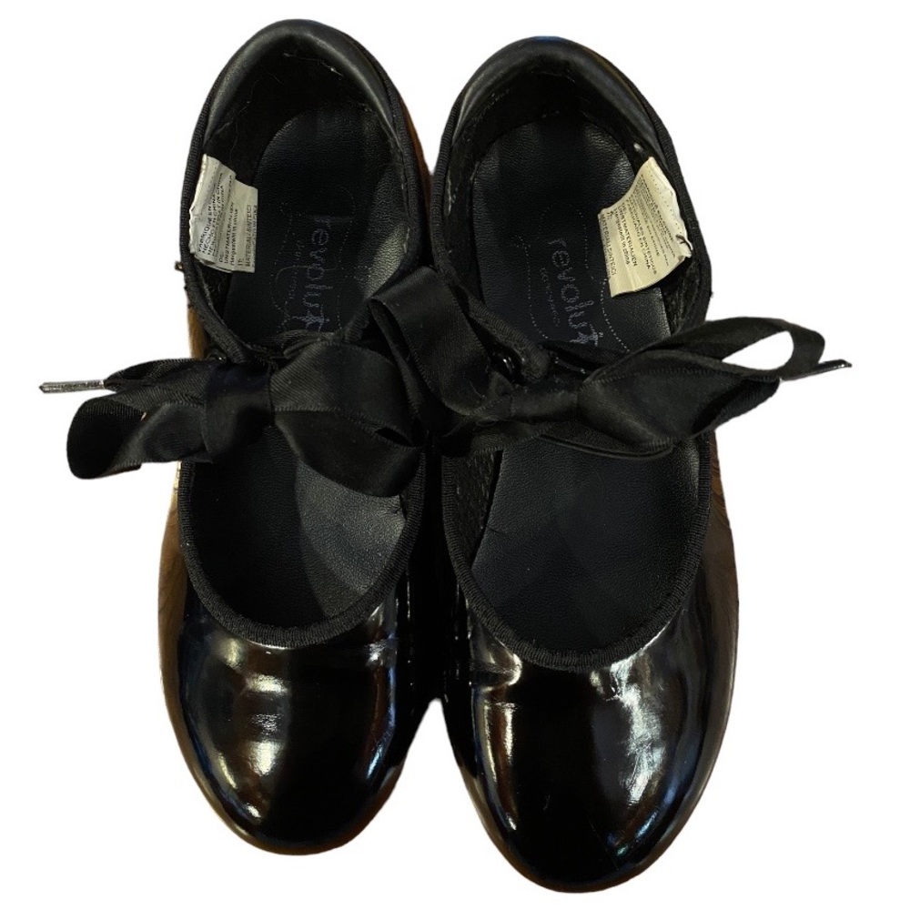 Revolution Girls Black Tap Shoes-Size 2.5AD